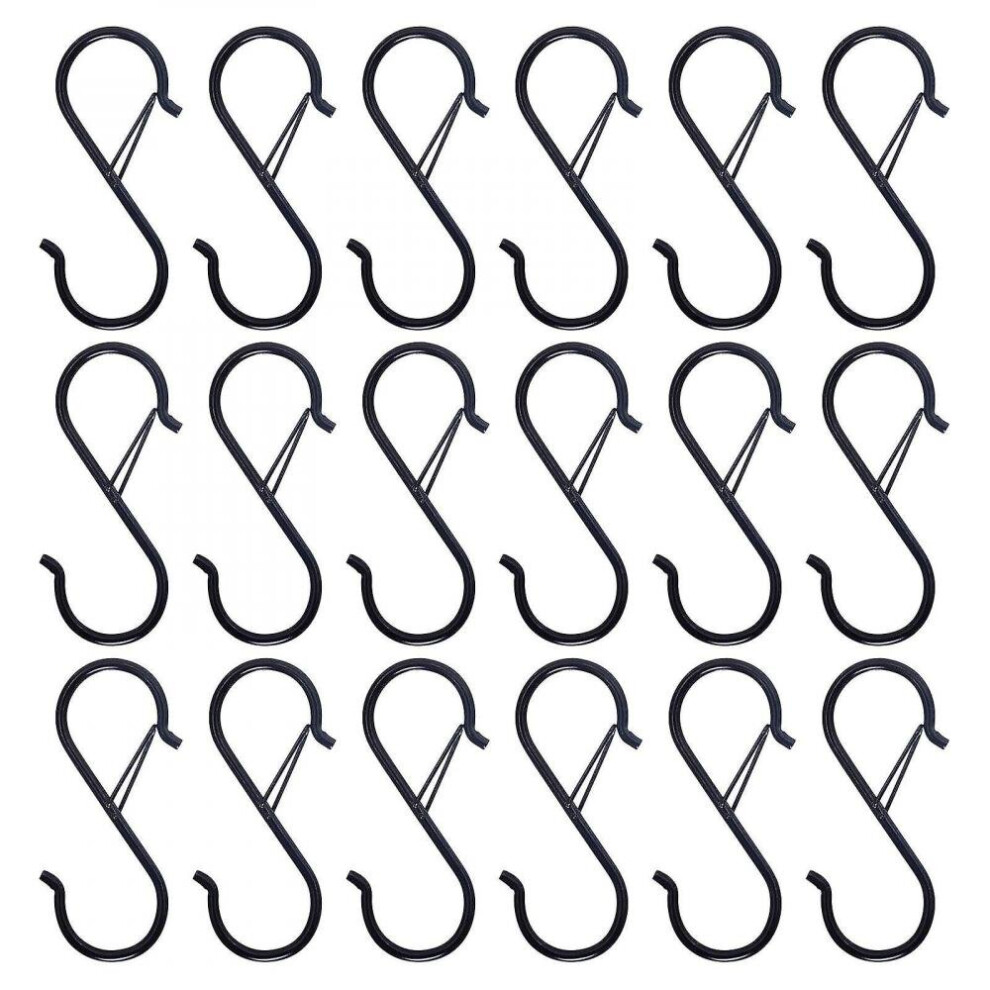 18 Pcs S Hooks For Hanging S Shaped Hooks For Kitchen Utensil And Closet Rod 7547469179517