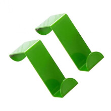 2-piece Perforated Free Alloy Metal Hook Behind The Door