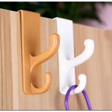 Nailless Hook Behind The Door Hook On The Door Seamless Clothes Hook Wall Mounted Clothes Hook Back Door Bag Hook (short)