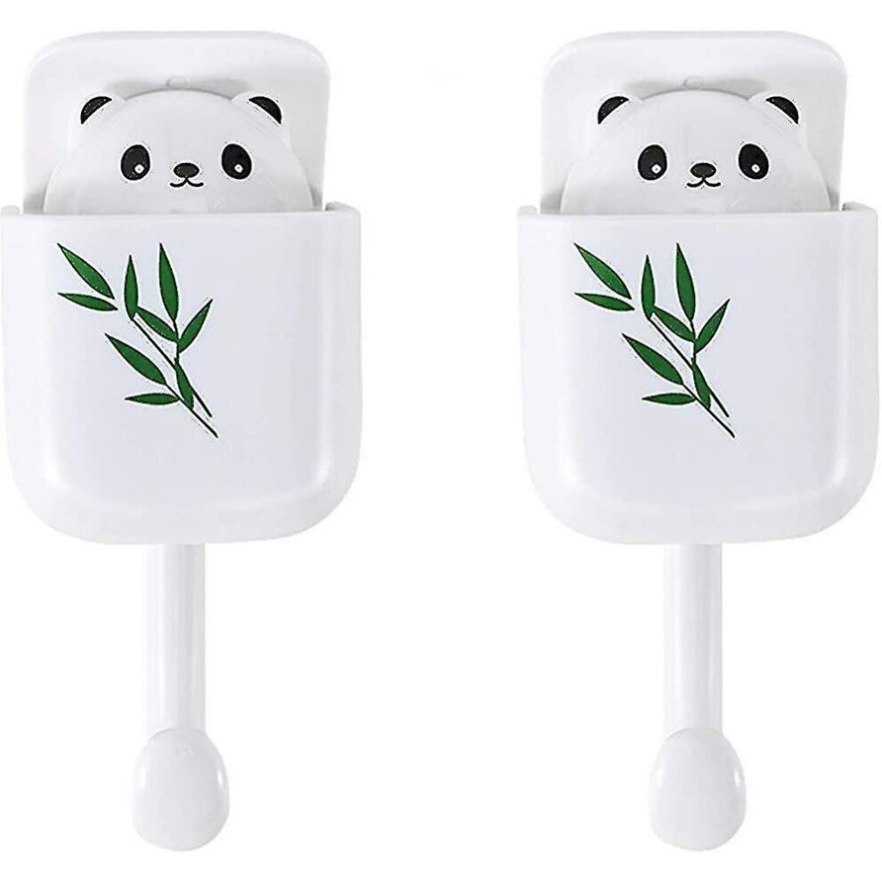 Self Adhesive Hooks, 2 Pcs Cute Coat Hanger Hooks, No Trace Waterproof Self 7547469179715