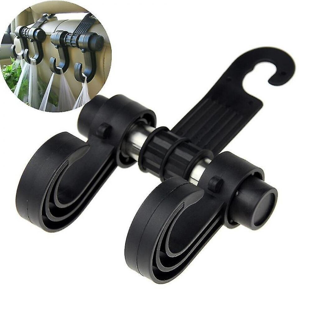 Headrest Hook Hold Up To 13 Lb (6Kg ) Car Back Seat Hanger Storage Bag Black 7547469177476