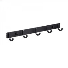 Wall-mounted Row Hook Behind The Space Aluminum Door (5 Hooks)