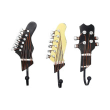 Wall Hooks - Hooks For Home Bedroom Guitar Shape Decorative Hooks And Hooks For Hats Coat Clothes, 3 Pcs