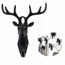 Coat Rack And Coat Rack Towel Rack Wall Hook Key Animal Coat Rack Black Deer