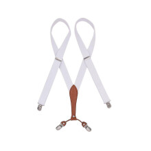 Mens 4 Metal Clip Elastic Wide Suspenders Both Casual And Formal