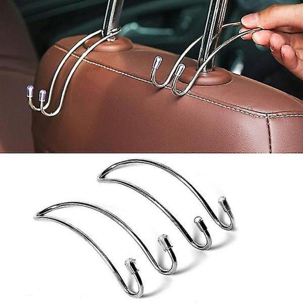 10Pcs Multi-Functional Car Seat Back Hooks Auto Shrink Headrest Hanger For Handbag Coat Storage Hanger Hook Organizer 7547469174529