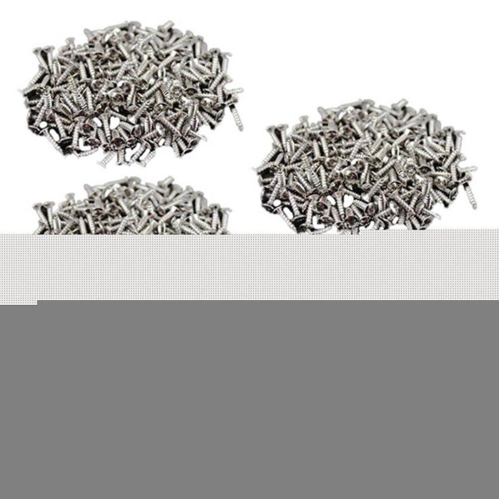 100Pcs Guitar Pickguard Screws Compatible With Fender Strat/Tele Guitar Silver 7547469173195