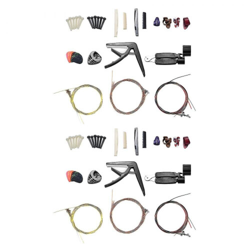 34 Pcs Guitar Accessories Including Guitar Picks,capo,guitar Strings
