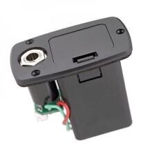 Abs 9v Guitar Pickup Battery Case Box Compatible With Electric Acoustic Guitar