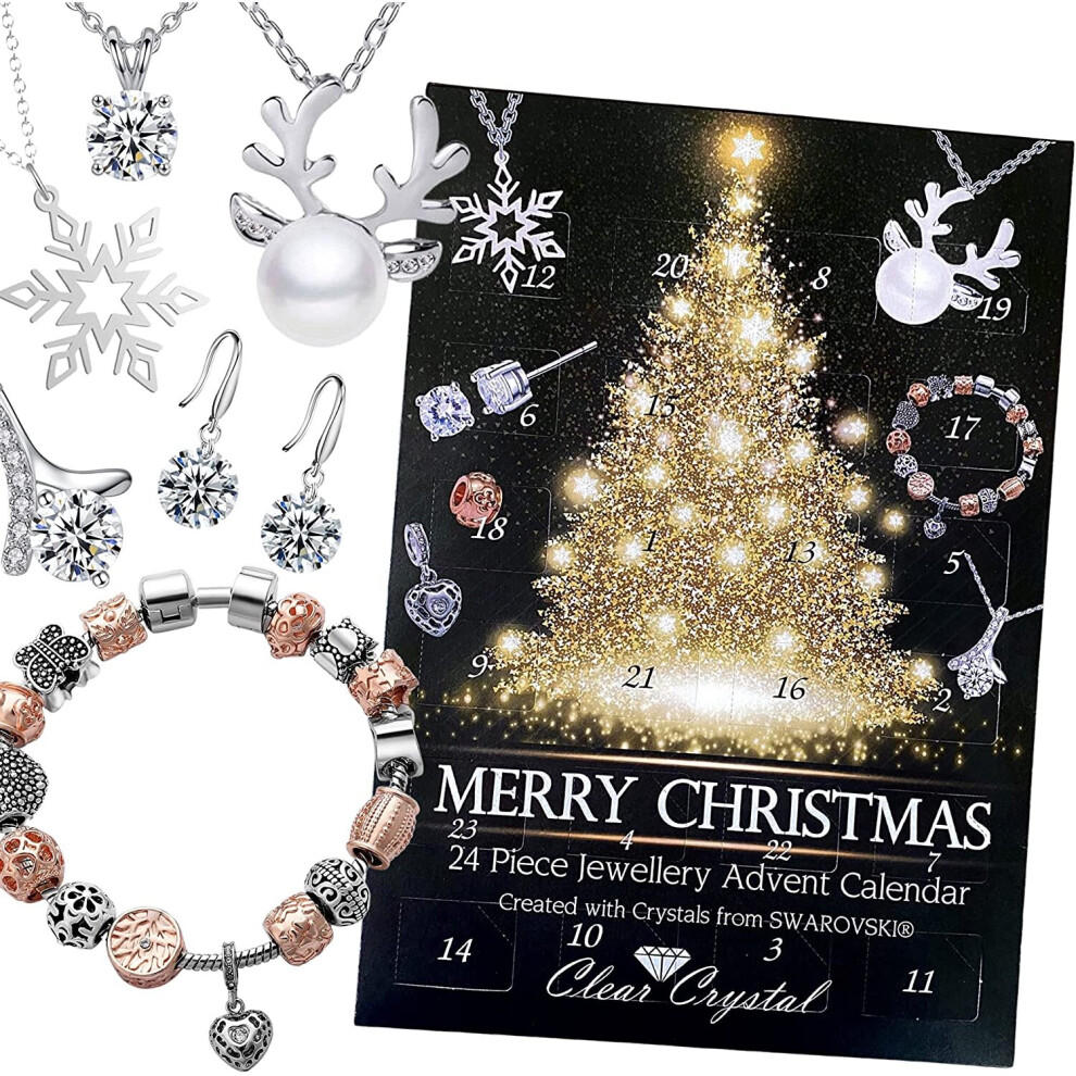 24 Piece Finest Crystal Jewellery Advent Calendar