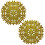 Gr8 Home (2 x Gold Placemats) Glitter Snowflake Placemats Table Mats Set 1