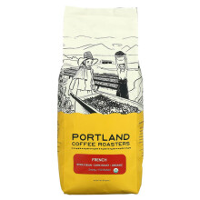 Portland Coffee Roasters, Biologische Koffie, Geheel Koraal, Donkere Roast, Frans, 2 lb (907 g)