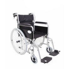 Angel Mobility Lightweight Aluminium Folding Self Propelled Wheelchair in Metallic Silver Compact Design