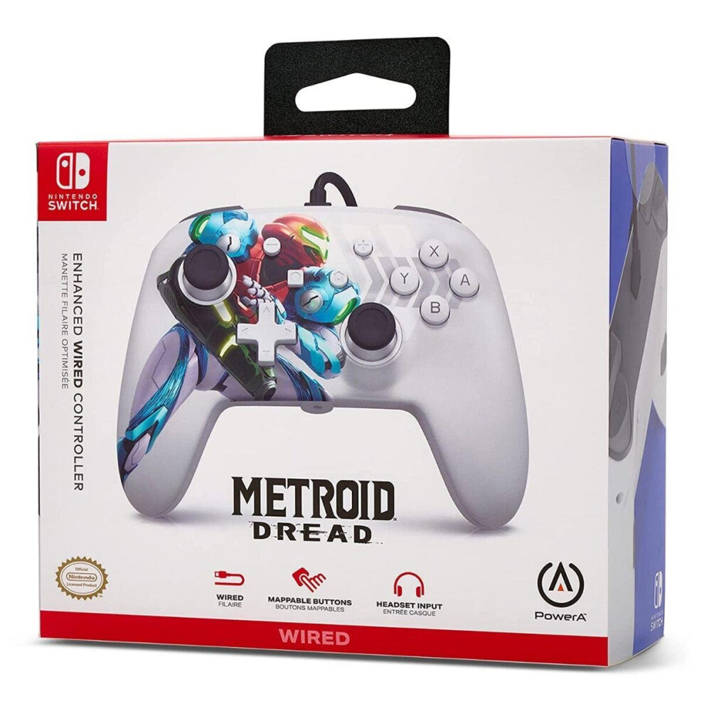 Powera Enhanced For Nintendo Switch Gaming Controller Metroid Dread 617885028724