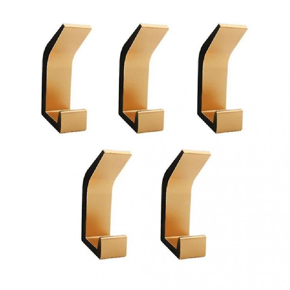 5Pcs Aluminum Alloy Multipurpose Modern Hardware Punch-Free Easy Install For Wall Coat Hook 7547469183590