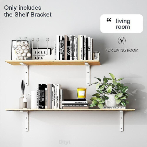 4pcs Wall Mount Diy Heavy Duty L Shaped For Floating Storage Shelf Bracket 1