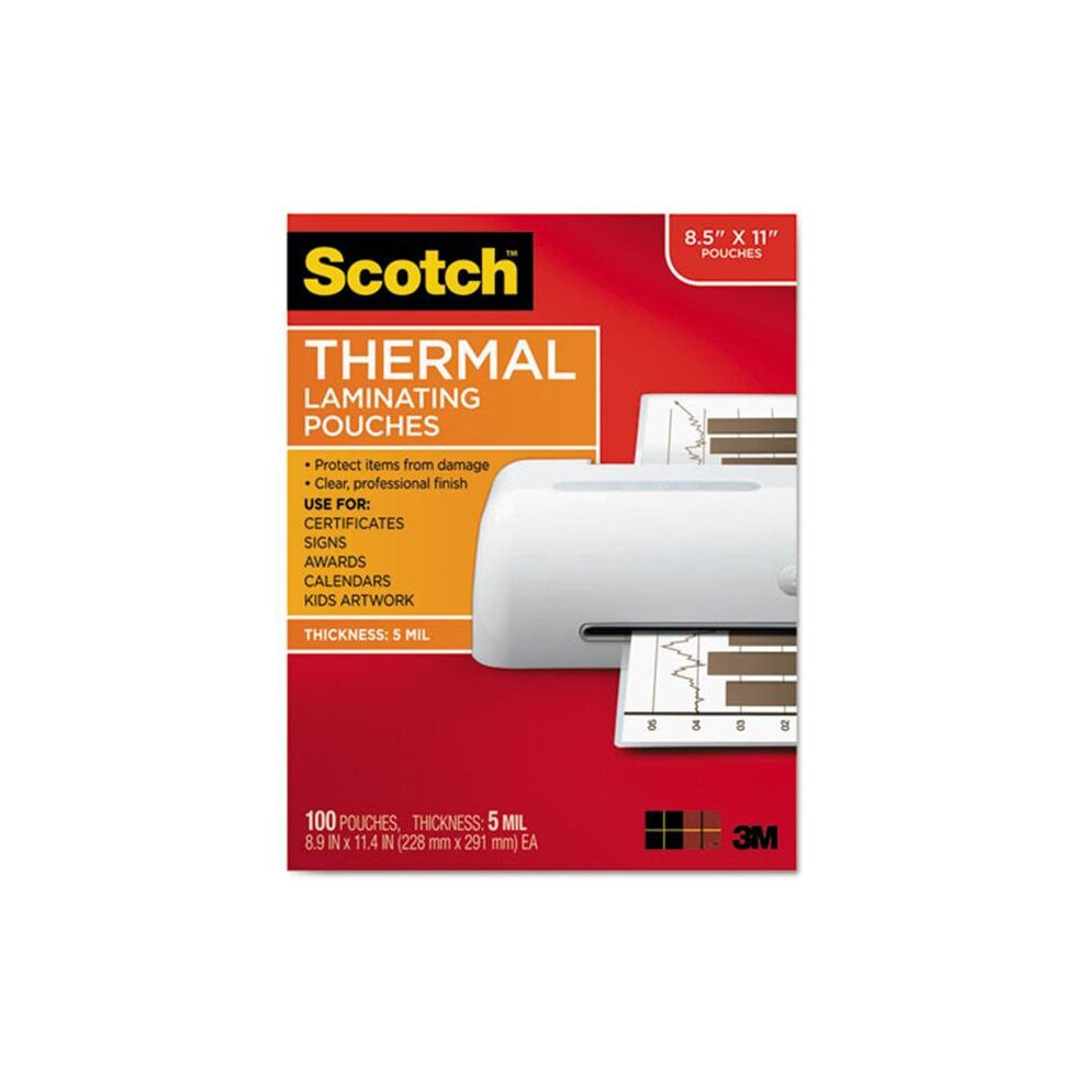3M 3M/Commercial Tape Div. Mmmtp5854100 Pouch,Thrm Lmntr,5Mil,100