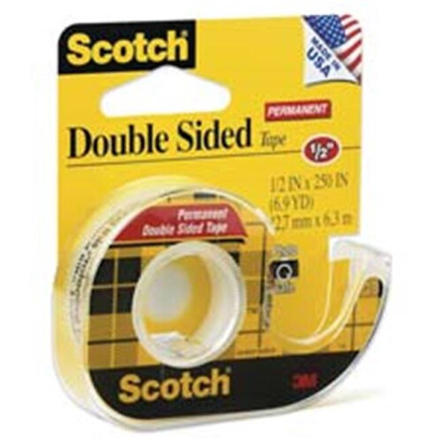 3M 3M  Double-sided Tape- w-Dispenser- Permanent- .50in.x450in.- CL