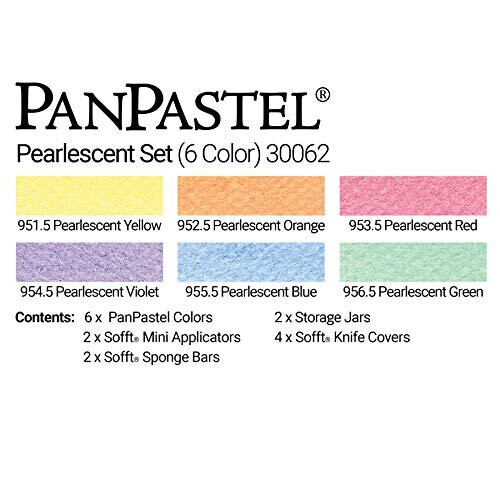 PanPastel 30062 Υπερ Μαλακά Παλέτα 6 Χρωμάτων - Pearlescents με Sofft Tools 2