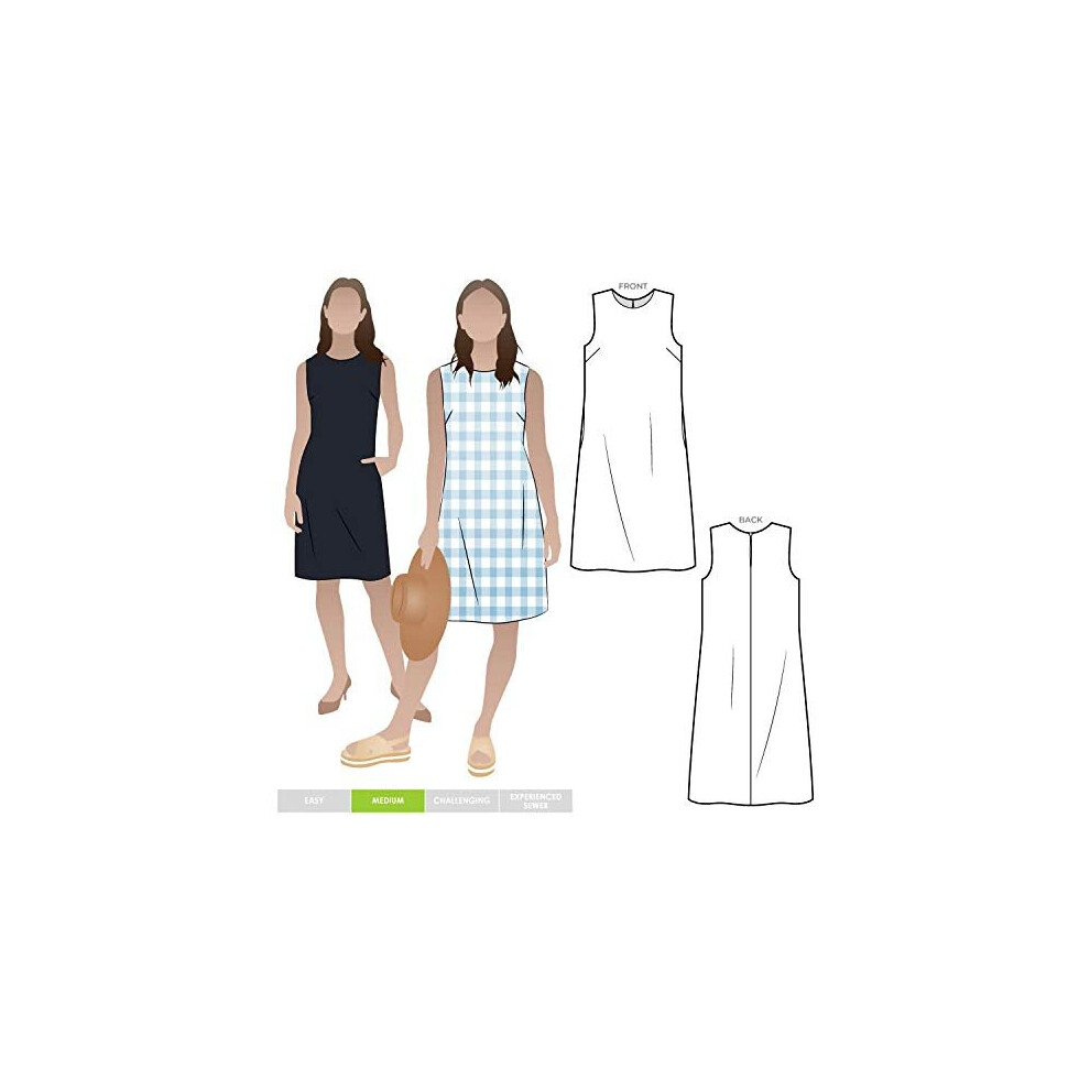 Style Arc Sewing Pattern - June Sheath Dress (Sizes 04-16)