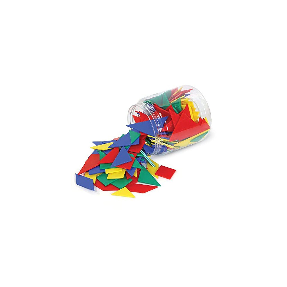 Learning Resources Classpack Tangrams, Math Manipulative, Geometric Shapes, Puzzle, 4 Colors, Ages 5+