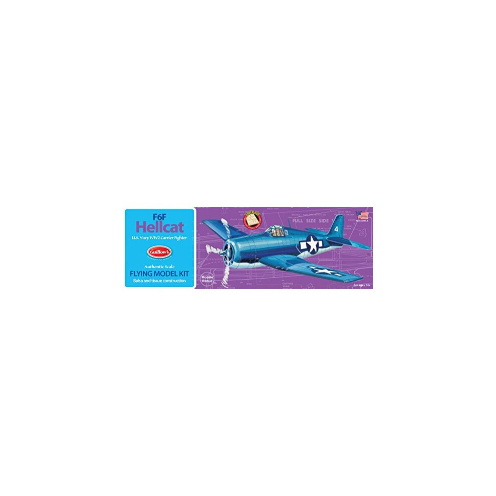 Guillow Guillows F6f Hellcat Model Kit Size 16