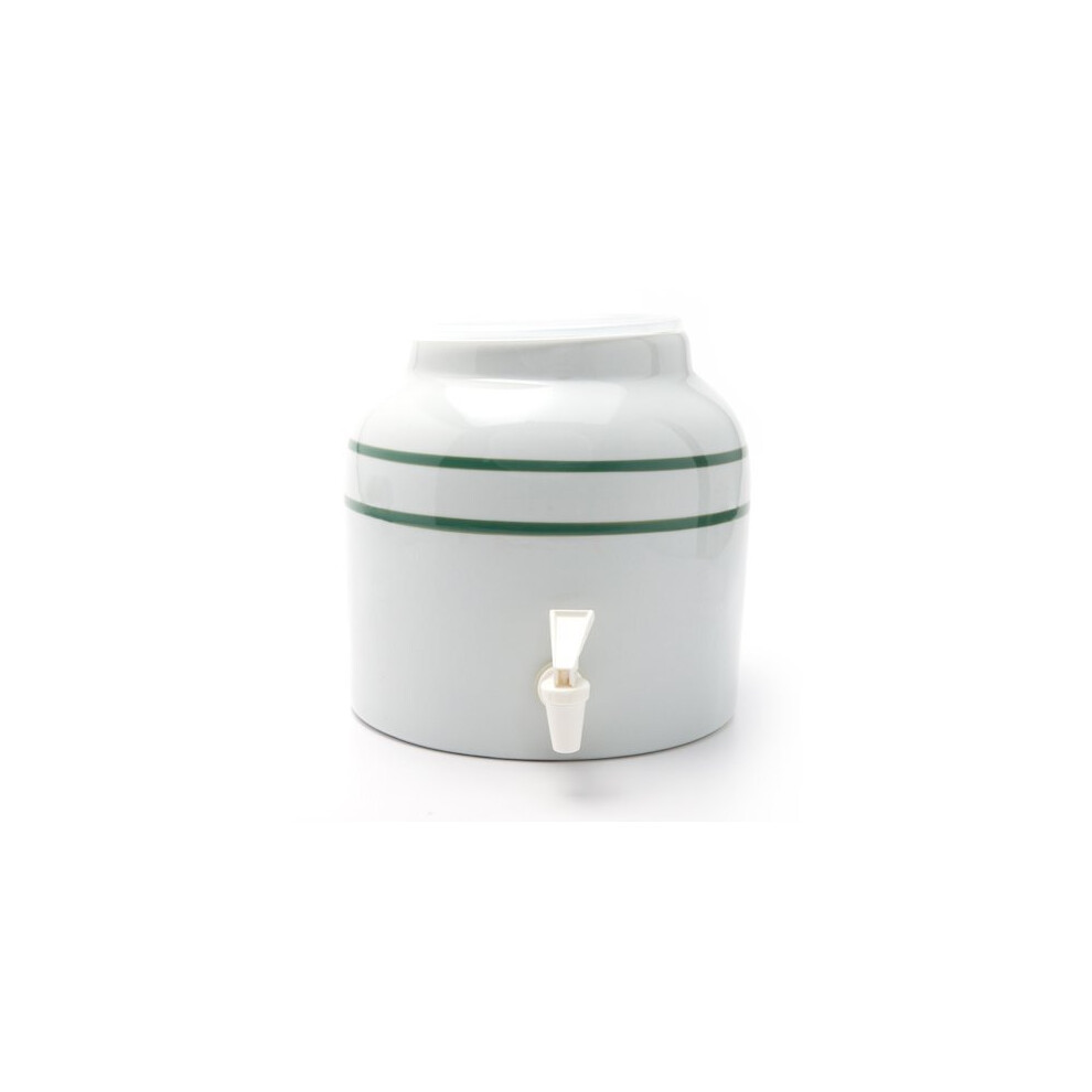 Bluewave Stripe Design Water Dispenser Crock, Verde-image