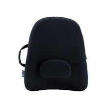 ObusForme Black Lowback Lumbar Backrest Pad Replacement - Removable, Adjustable Contoured Support