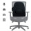 ObusForme Black Lowback Lumbar Backrest Pad Replacement - Removable, Adjustable Contoured Support 4