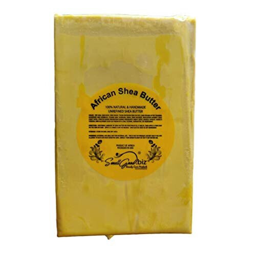 SmellGood Κίτρινο Ακατέργαστο Σαπούνι Shea 5 Λίβρες, 80 Οζ