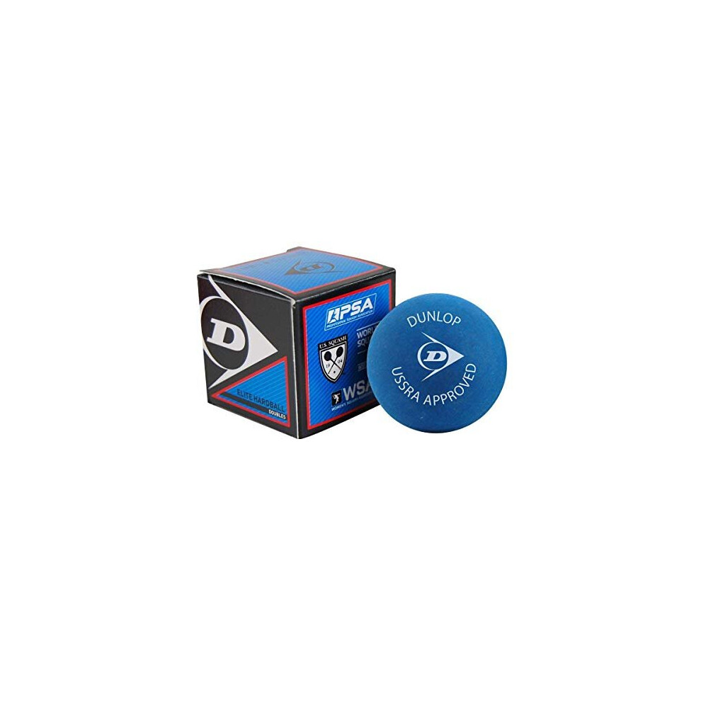 Dunlop Sports Squash Doubles Hardball, Blue(Red Dot), Box of 12 (P700202)