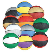 Rhode Island Novelty Assortered 7 """" Mini Basketballs | S?t af 5 | Farver kan variere