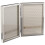 Lawrence Frames 5x7 Hinged Double Silver Standard Metal Picture Frame 1