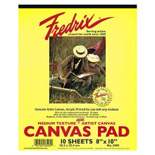 FREDRIX Creative Series Weißes Leinwand-Pad, 9" x 12"