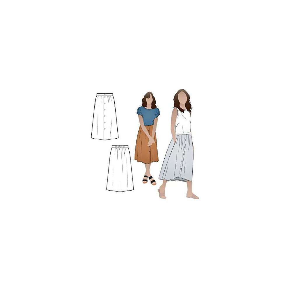 Style Arc Sewing Pattern - Bonnie Woven Skirt (Sizes 04-16) - click for Other