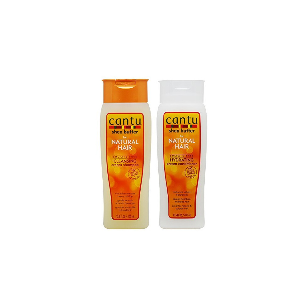 Cantu Shea Butter Cleansing Shampoo + Hydrating Conditioner 13.5oz"Duo"