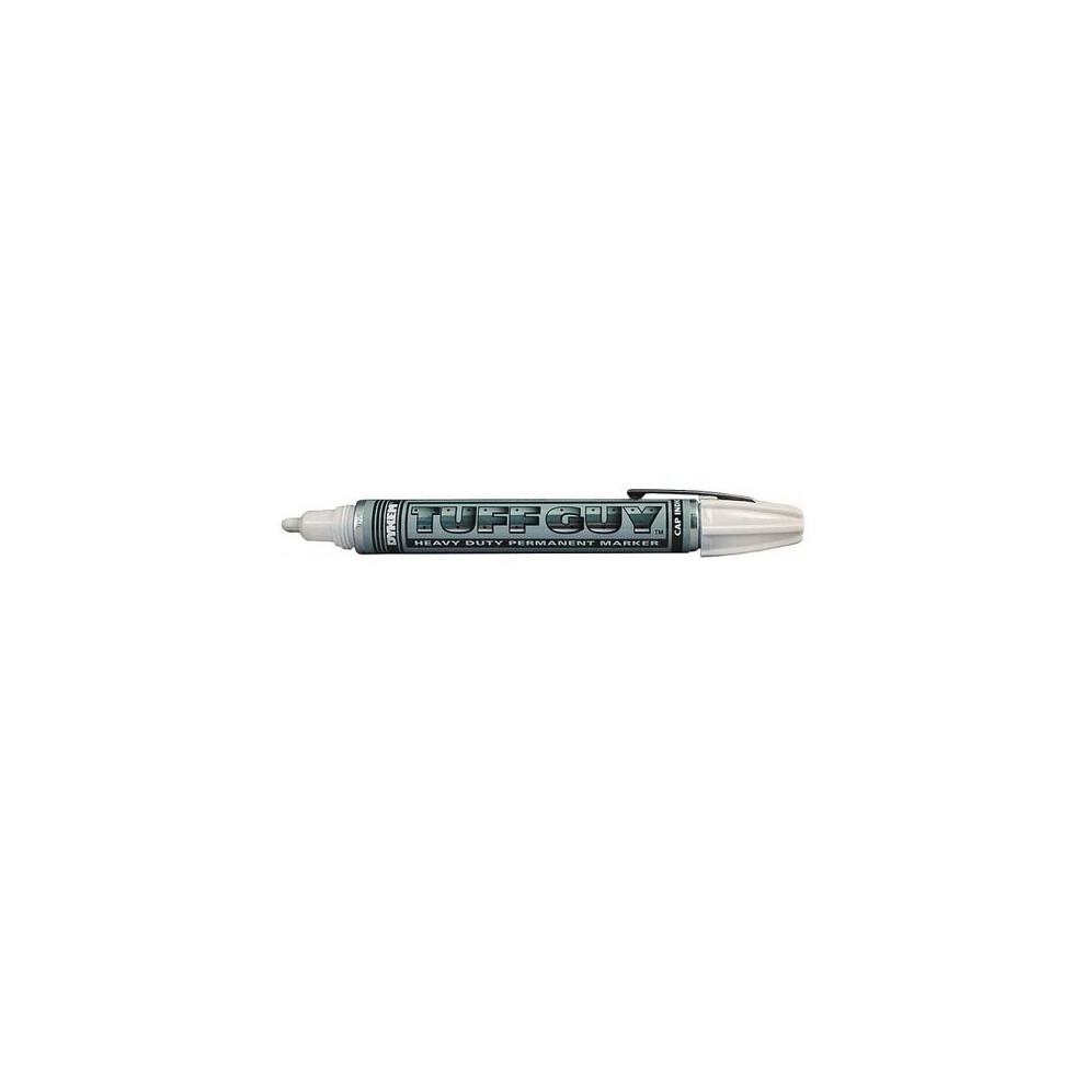 Dykem Tuff Guy 41758 White Medium Marking Pen - 44175 [PRICE is per EACH]