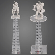 DND Flygande Miniatyrer Combat Riser (Set om 2) Akryl Laser Skuren Flygstand Terräng