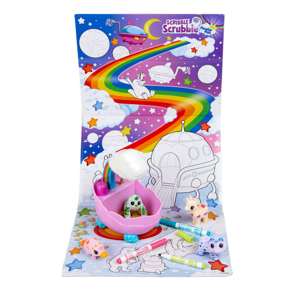 Crayola Scribble Scrubbie Rainbow Tub Set, Coloring Toys & Gifts For Kids, Ages 3+