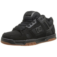 DC Mens Stag Skate Shoe, Black/Gum, 11 D US