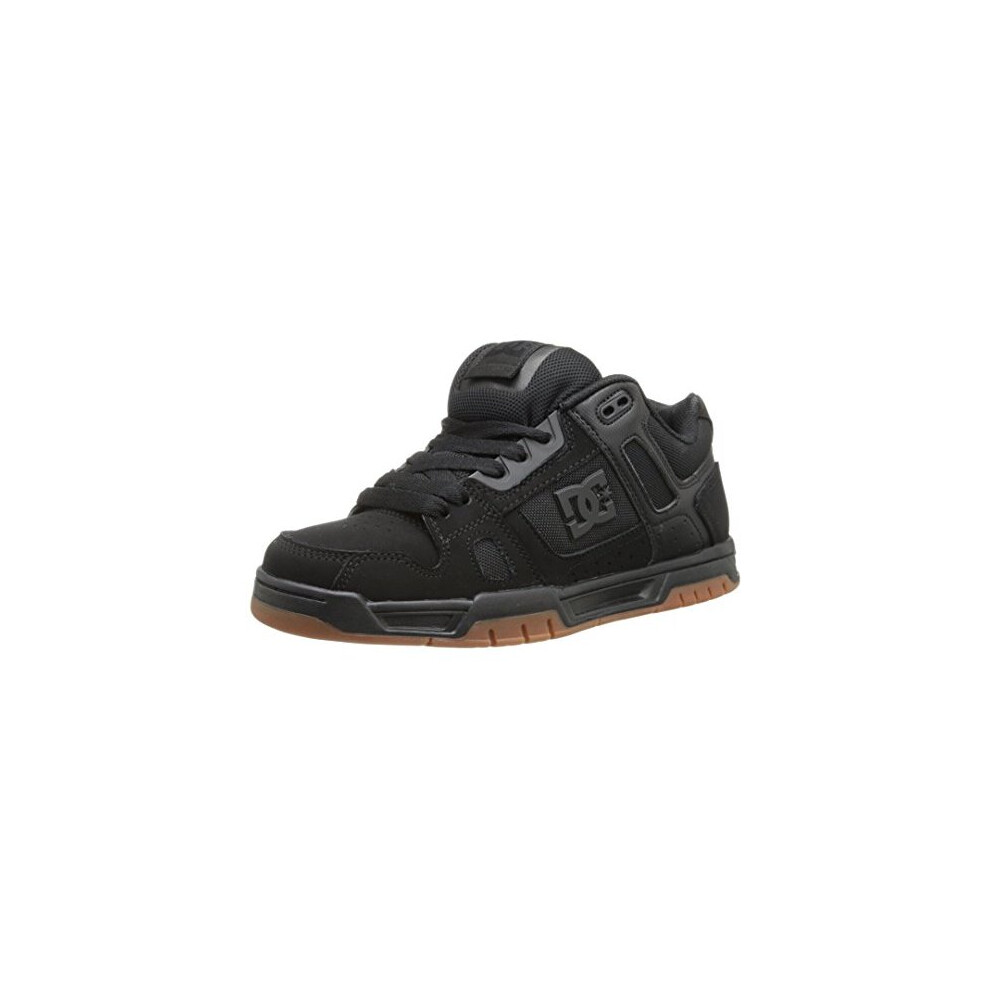 Dc Mens Stag Skate Shoe, Black/Gum, 11 D Us