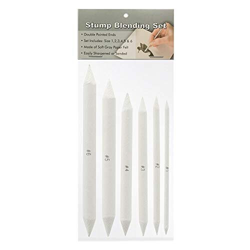 Creative Mark Blending Stumps - Ιδανικό Σετ Τέχνης για Άνθρακα, Μολύβια, Παστέλ - Σετ 6