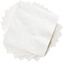 Paquet Confort [1000 Compte - 4,5 x 4,5 Pliés] Serviettes à Boisson Blanches - Serviettes de Cocktail 1-pli