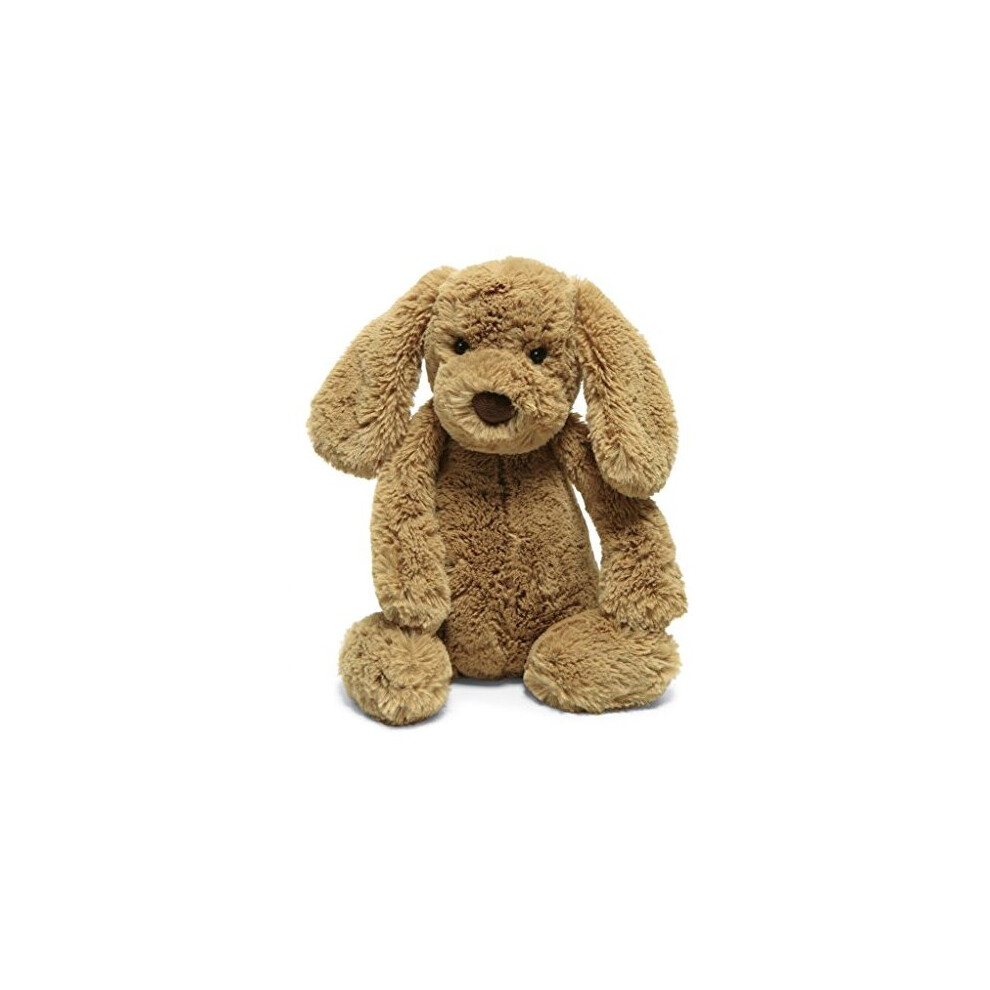 Jellycat Bashful Toffee Puppy Stuffed Animal, Medium, 12 inches