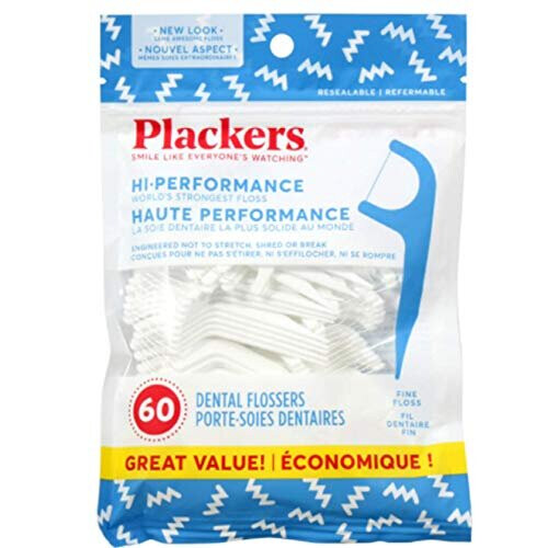 Plackers Hi Performance Fine Flossers 50 Count x 2 bags - 100 total