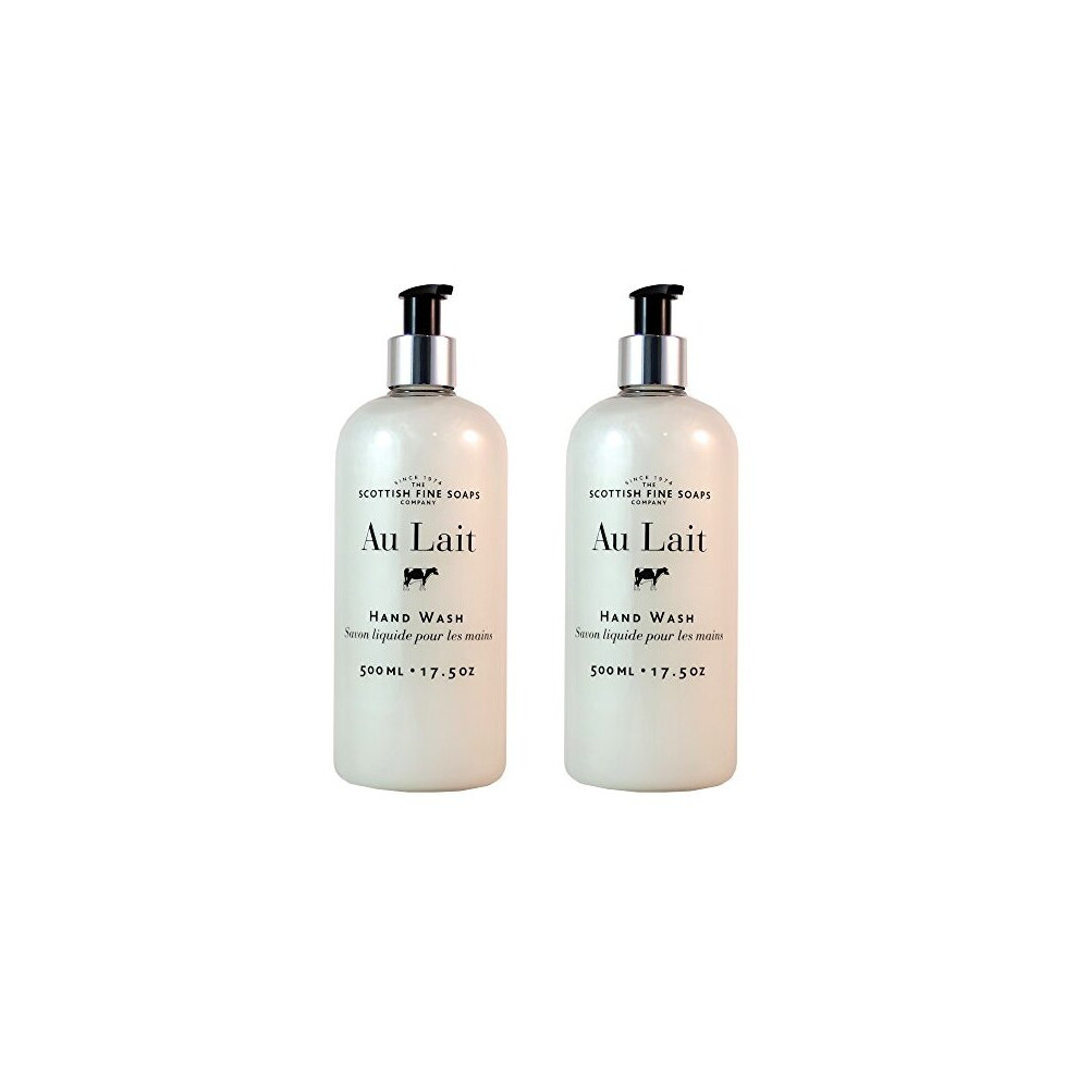 Scottish Fine Soaps Au Lait Liquid Hand Wash - 500ml/17.5 oz (2-Pack)