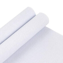 Pllieay 2 stuks 14 stuks groot formaat witte Aida kruissteekstof Klassieke reserve Aida-stof 19,6 x 21,6 inch