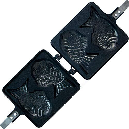 COOKKING - Διπλό τηγάνι Taiyaki σε σχήμα ψαριού, Κατασκευασμένο στην Κορέα