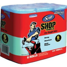 Scotts Kimberly Clark 75146 Blauwe winkelhanddoeken op een rolbundel 44 6-pack