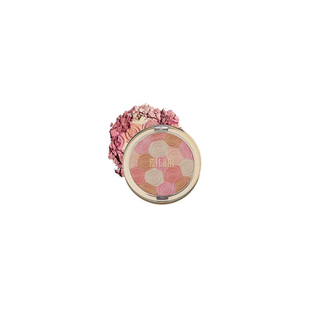 Milani Illuminating Face Powder - Beautys Touch (0.35 Ounce) Cruelty-Free Highlighter, Blush & Bronzer In One Compact To Shape, Contour & Highlight